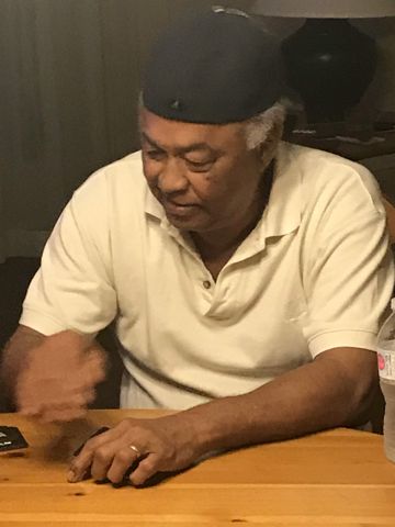 Gabe at the table